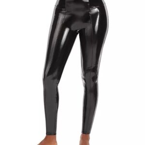 NWT Spanx Faux Leather Leggings Medium Tall